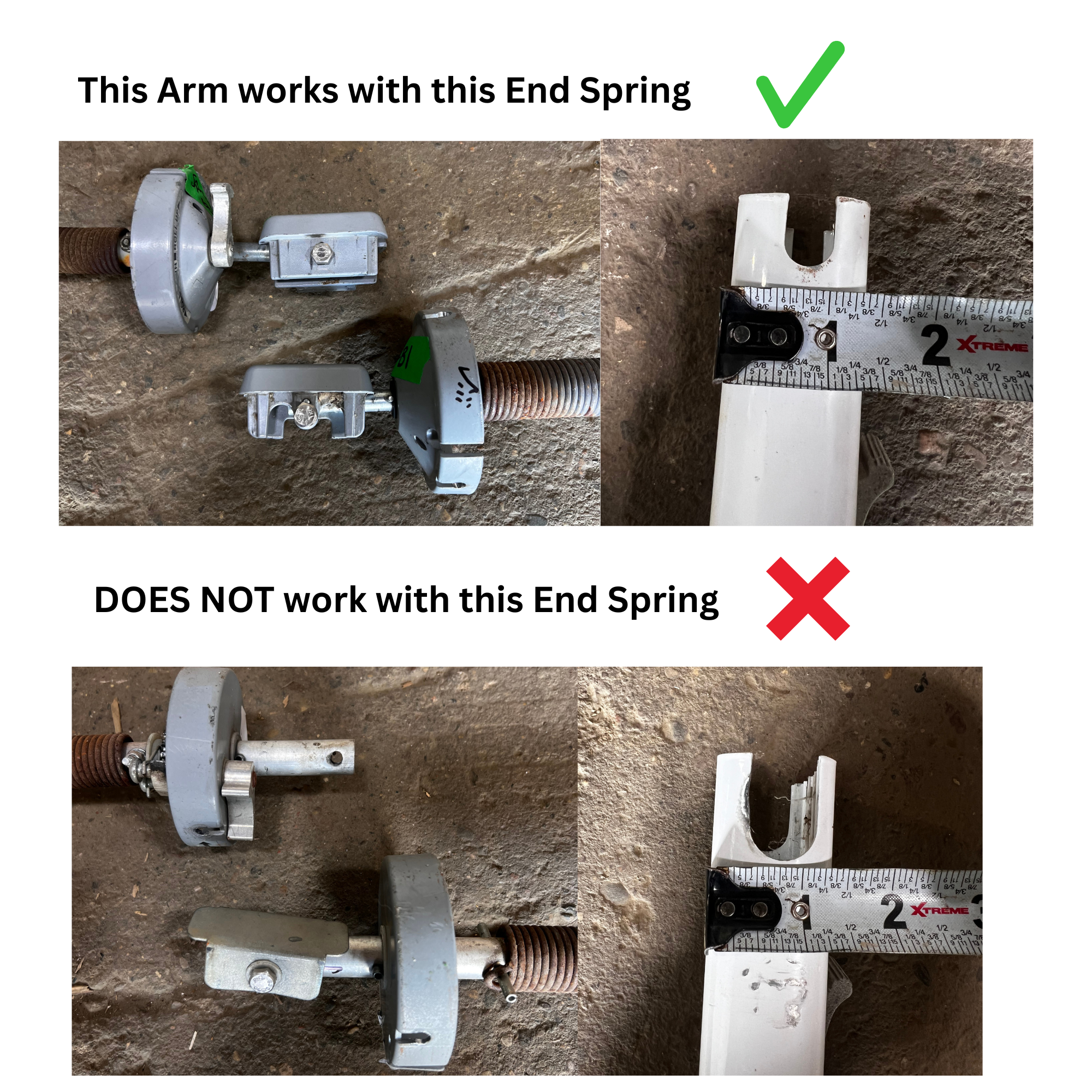 Small U End Spring compatibility